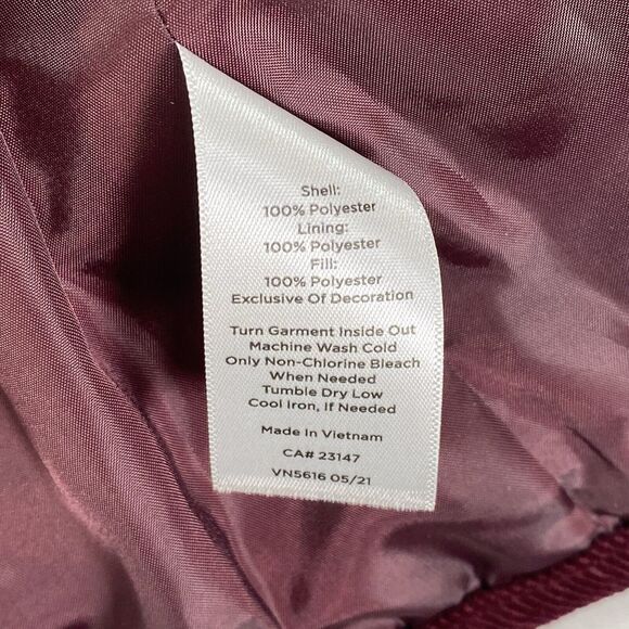 Talbots Jackets Womens S Petite Quilted Paisley‎ Corduroy trim art to wear boho - Picture 10 of 13